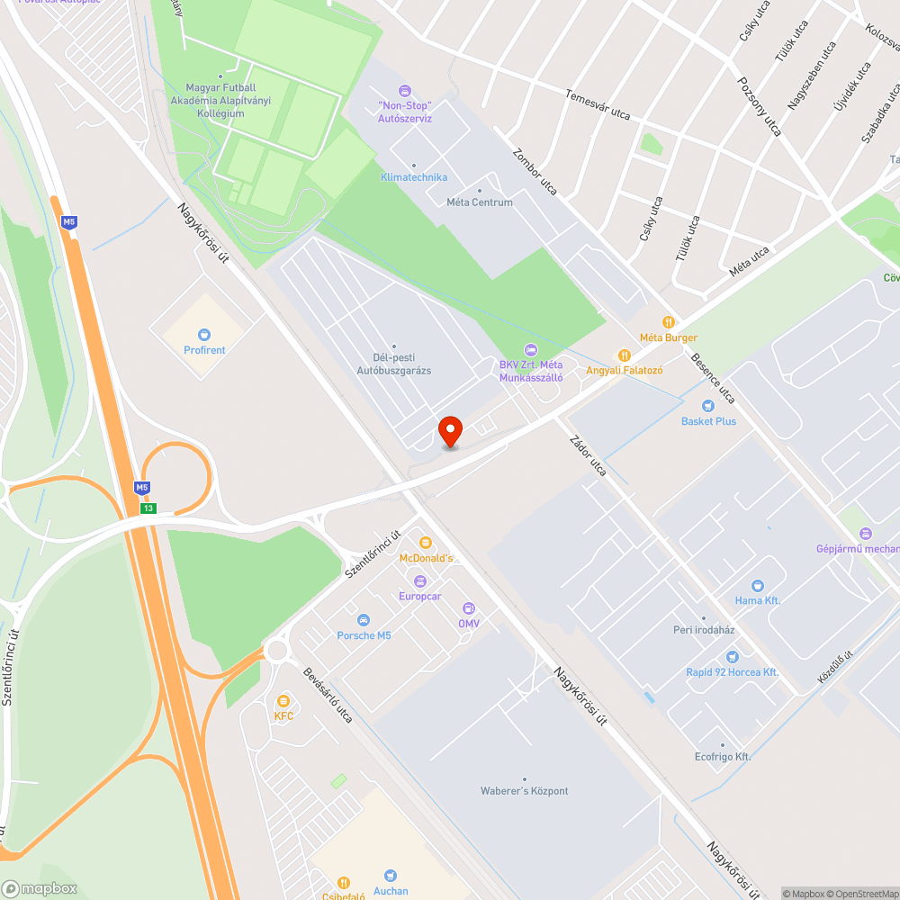 Méta utcai felüljáró vízelvezetők eldugultak bejelentés helye