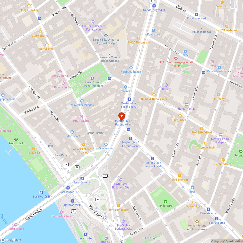 Eltömődött folyókaelemek a Nagykörút / Mester utcánál bejelentés helye