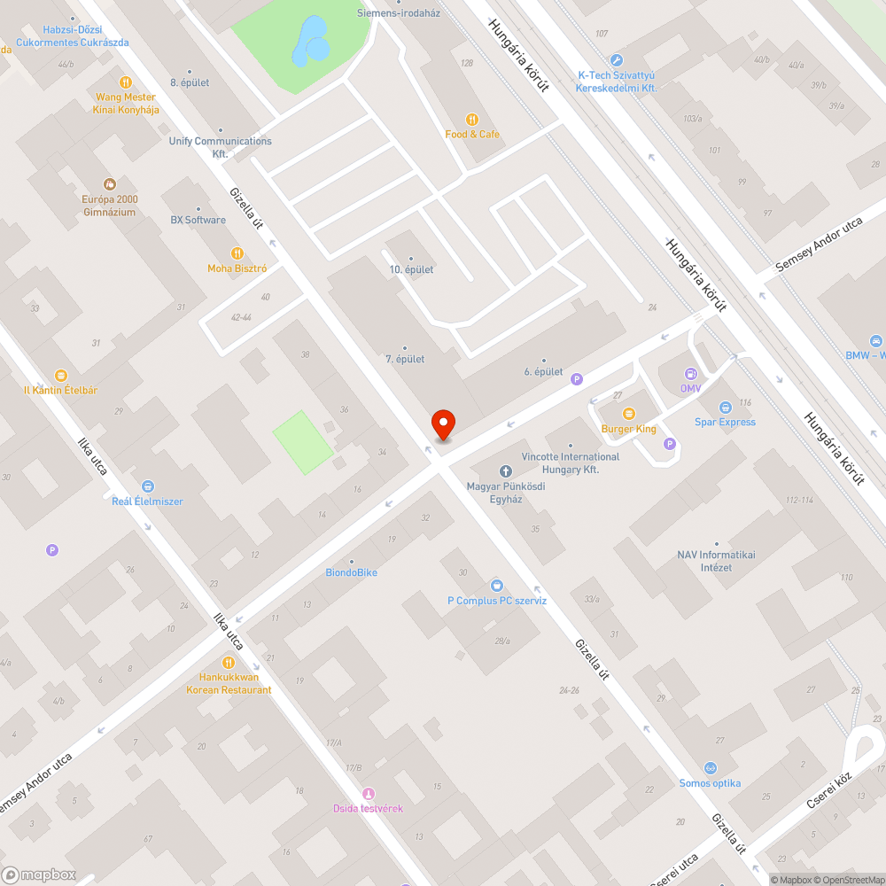 Szemét bejelentés helye