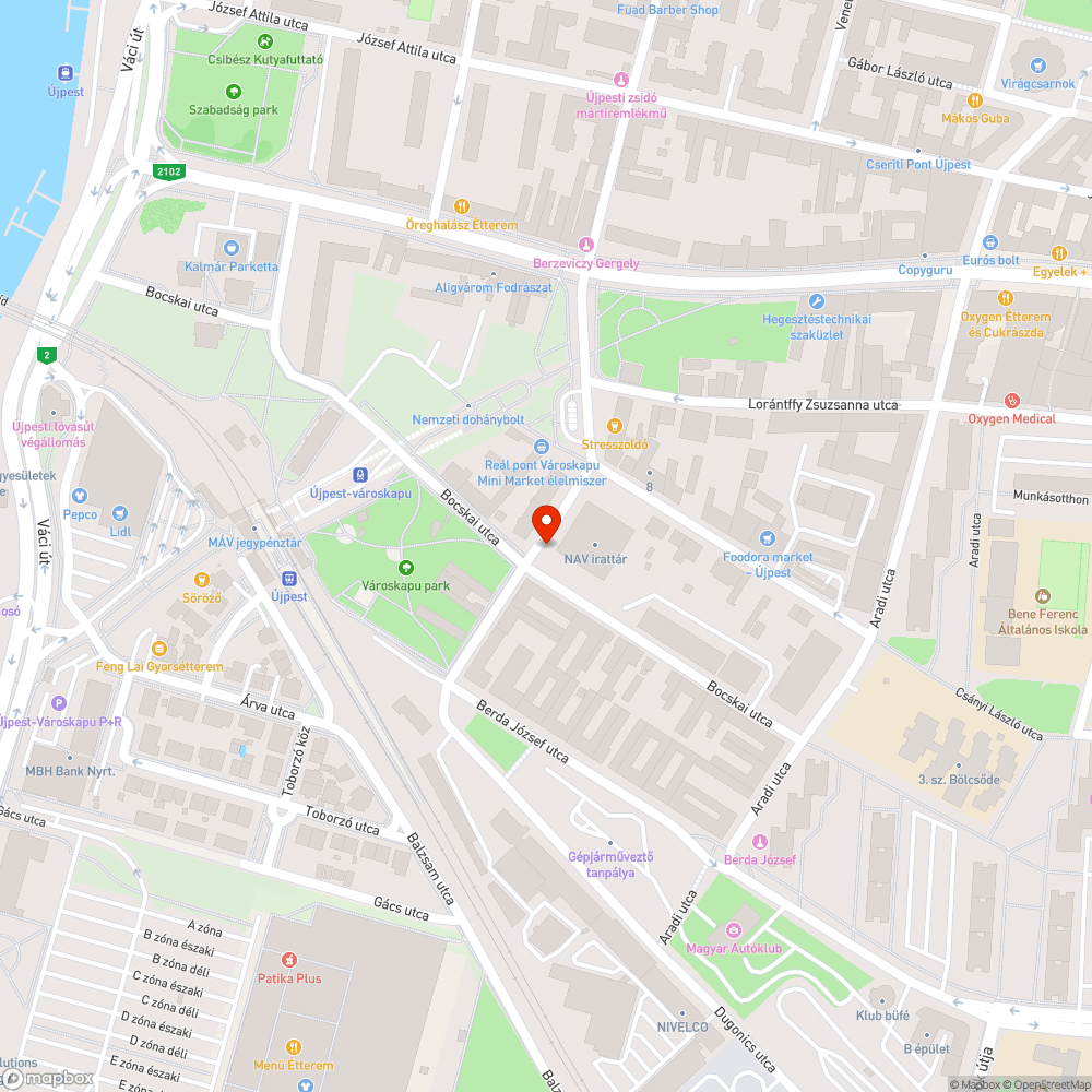 Újpest, szemétkupac bejelentés helye