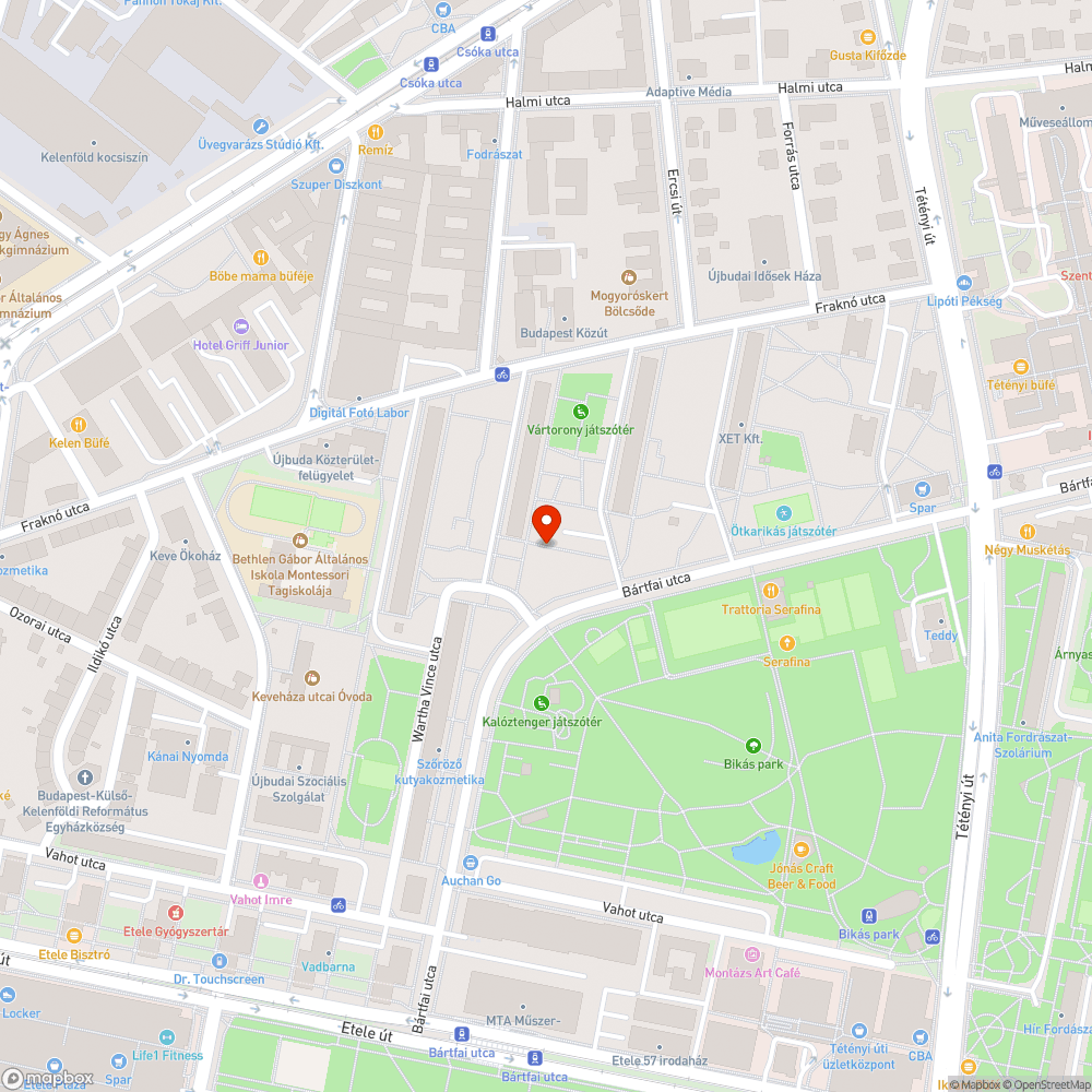 El nem ültetett fa bejelentés helye