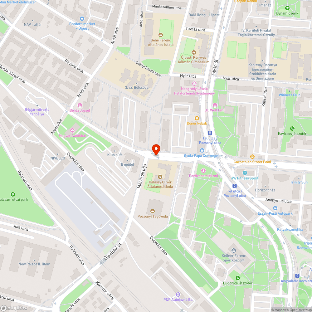 Elhagyott, vagy lopott autó bejelentés helye