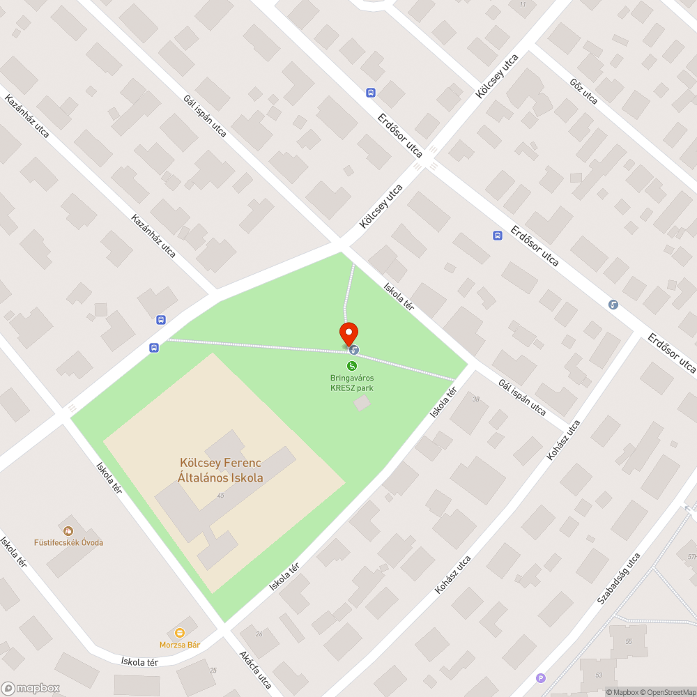 Kivilágítatlan park bejelentés helye