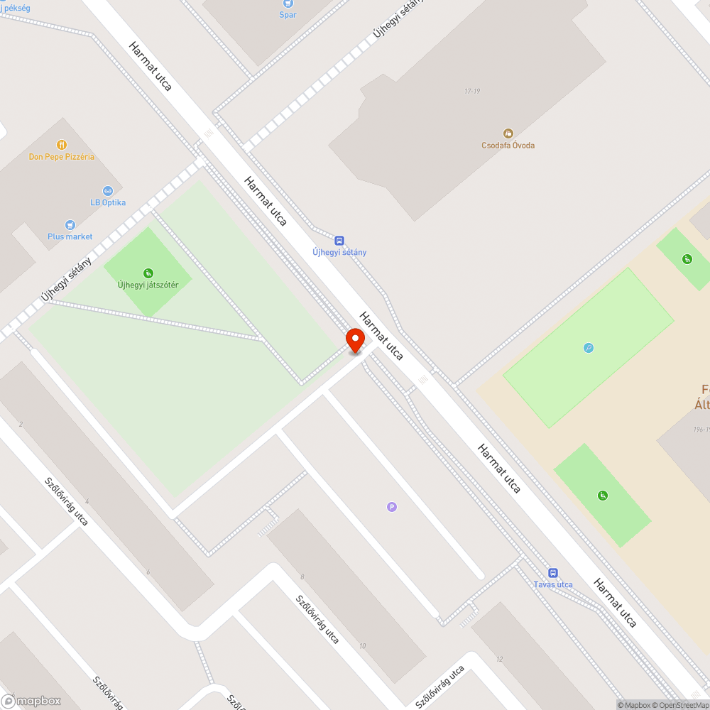 Rongált közúti 30 as zóna tábla bejelentés helye