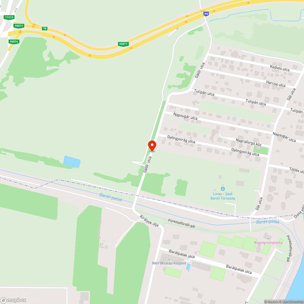 Kiégett a lámpa bejelentés helye