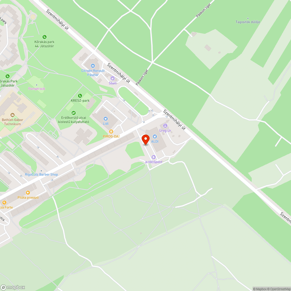 Roncsautó bejelentés helye