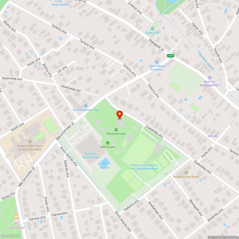 Közösségi Liget megkopott táblái bejelentés helye