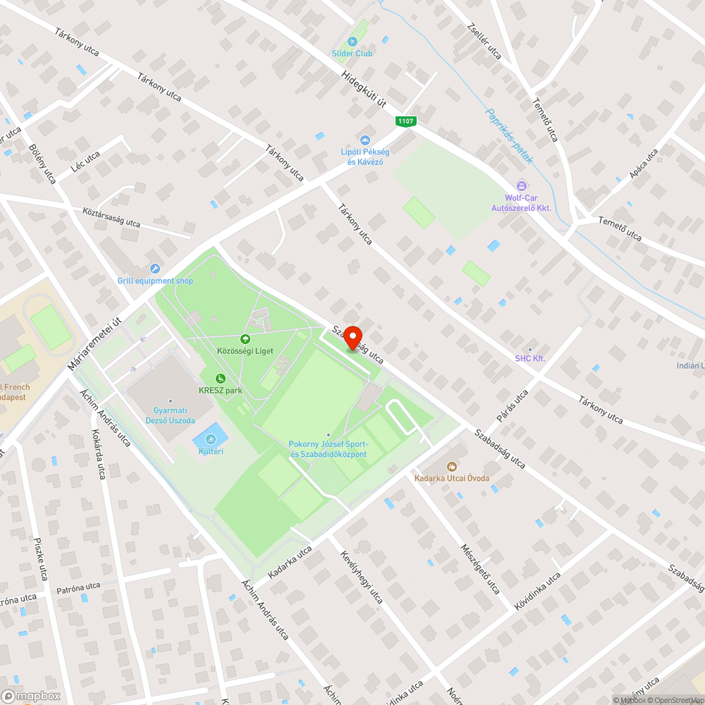 Elhagyatott jármű bejelentés helye