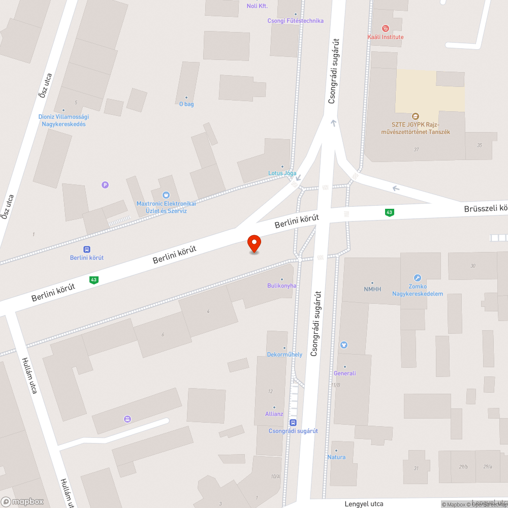 Veszélyes aknafedél bejelentés helye