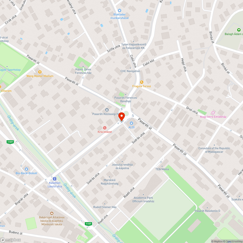 Lekopott taktilis jelzés bejelentés helye