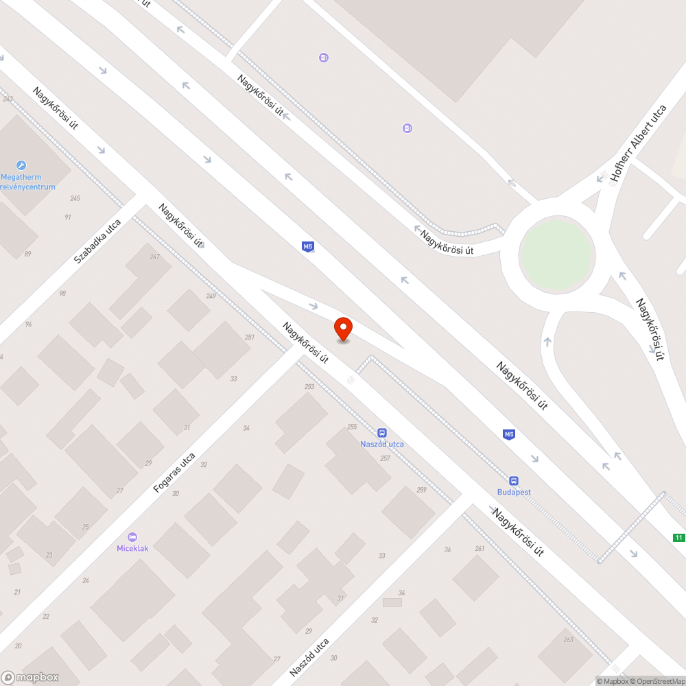 Villanyoszlopról lógó vezetékek bejelentés helye