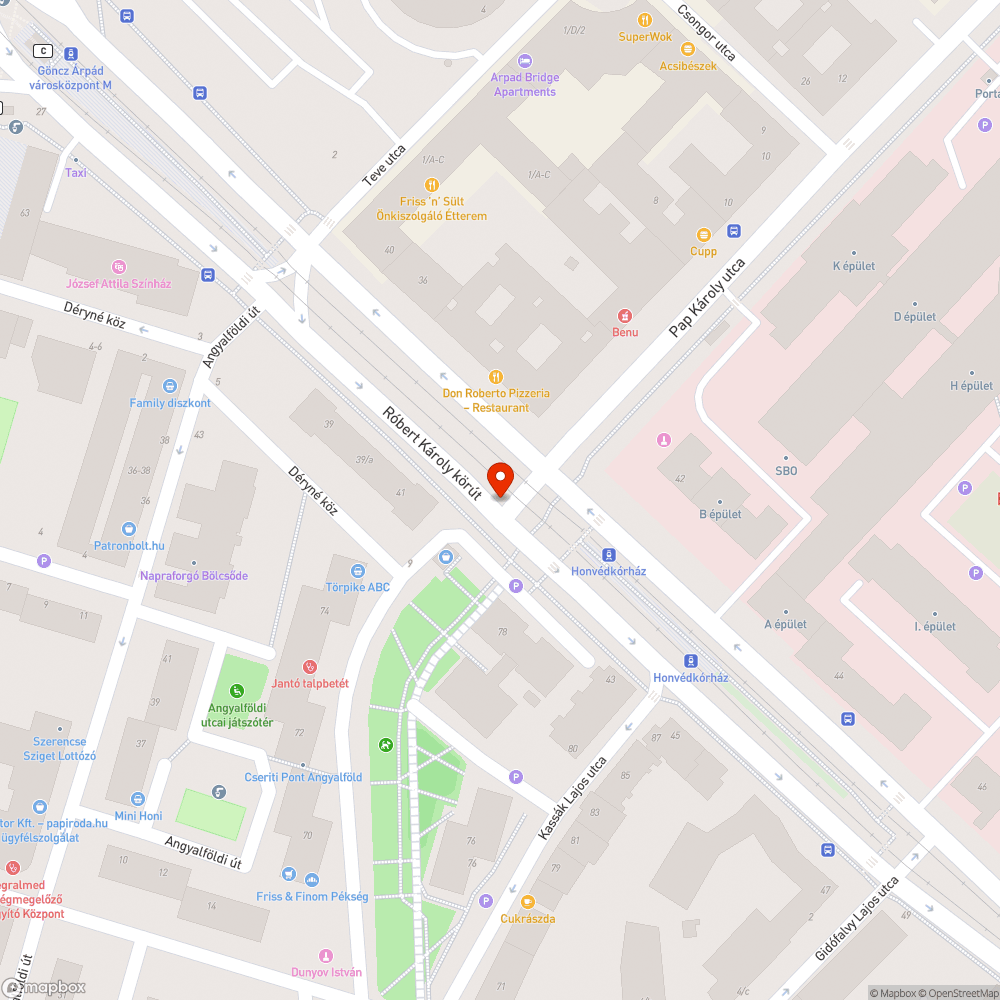 Lekopott útburkolati jelek bejelentés helye