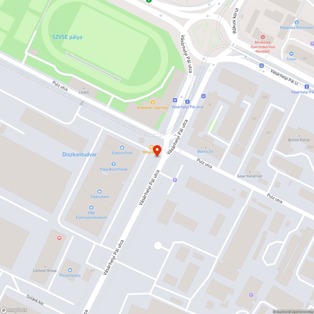 Beszakadó csatornafedő bejelentés helye