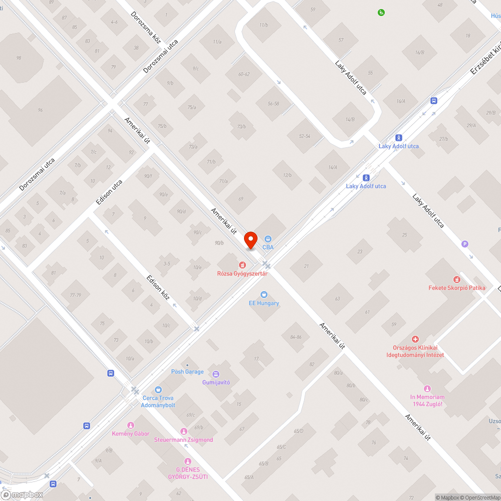 Építési törmelék az utca mentén bejelentés helye