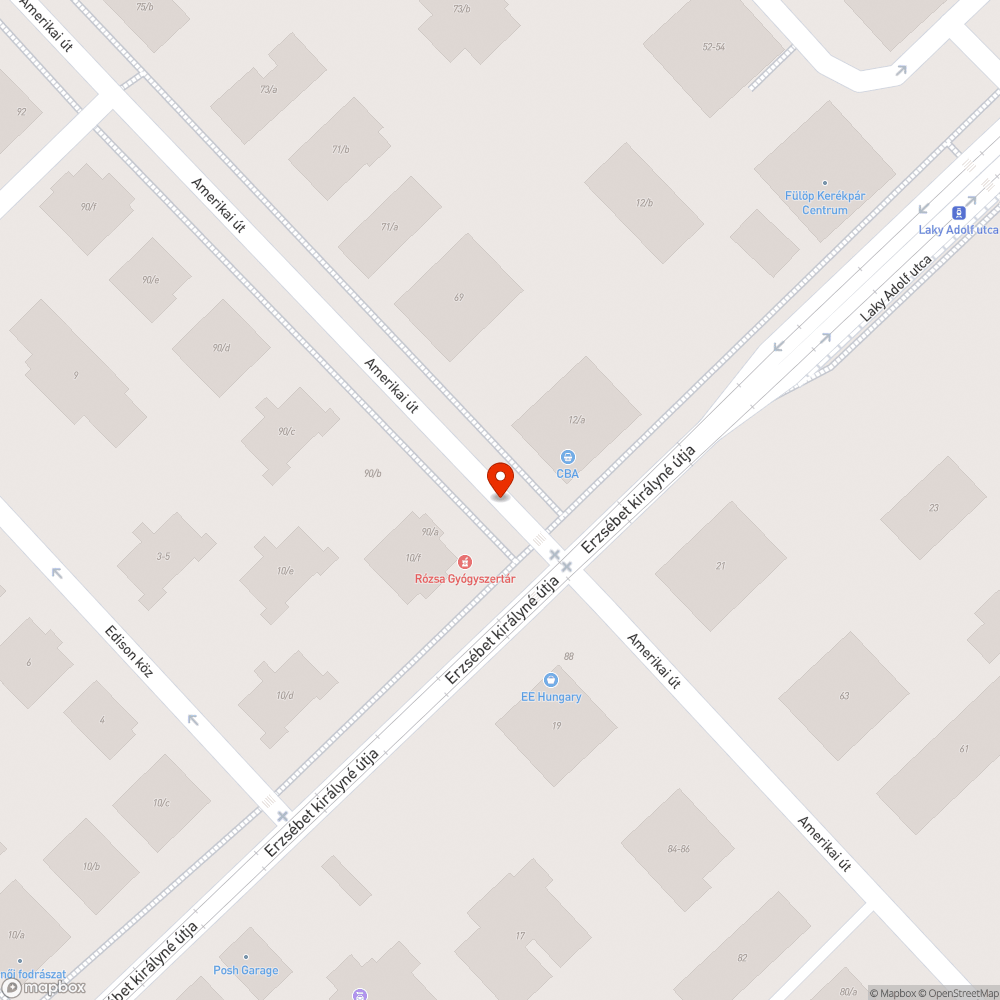 Építési törmelék az utca mentén bejelentés helye