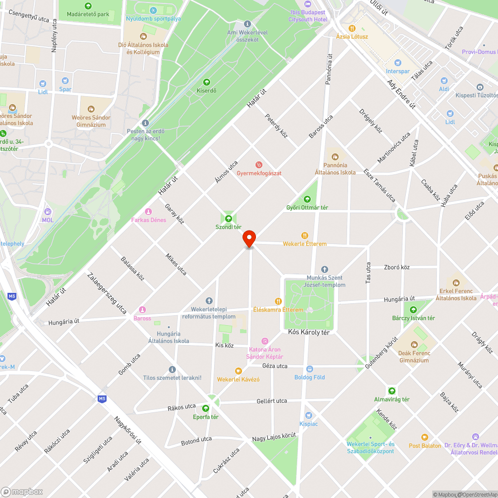 Elszállítandó faágak bejelentés helye