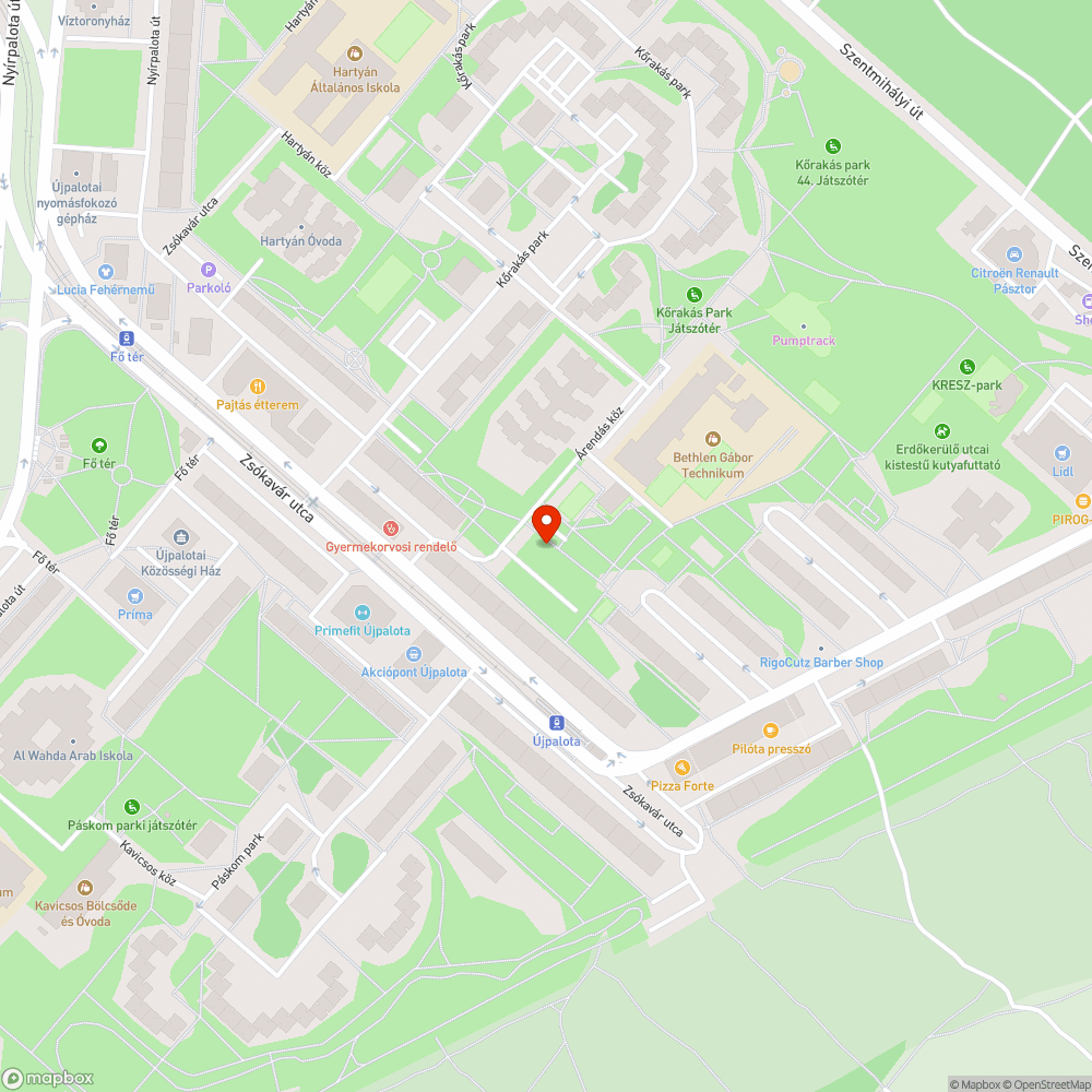 Elhagyott autók bejelentés helye