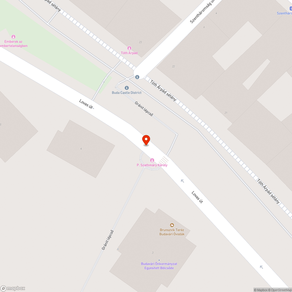 Rongálódott, balesetveszélyes lépcső bejelentés helye