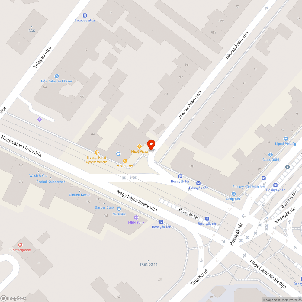 Parkolás bejelentés helye