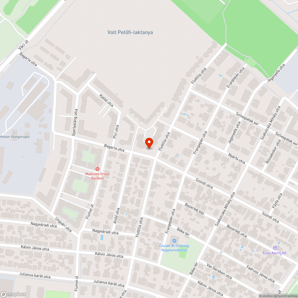 Elhagyott autó bejelentés helye