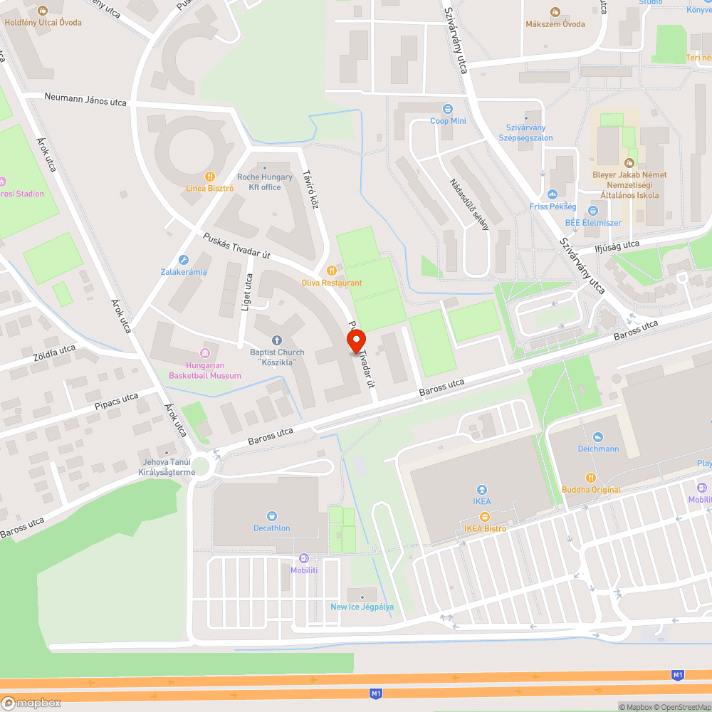 Ismeretlen útburkolati felfestés bejelentés helye