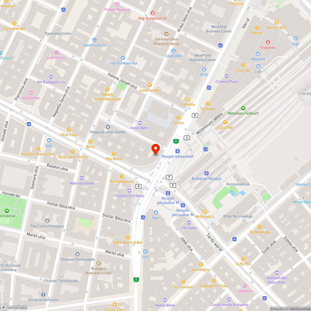 Kődarabok a járdán bejelentés helye