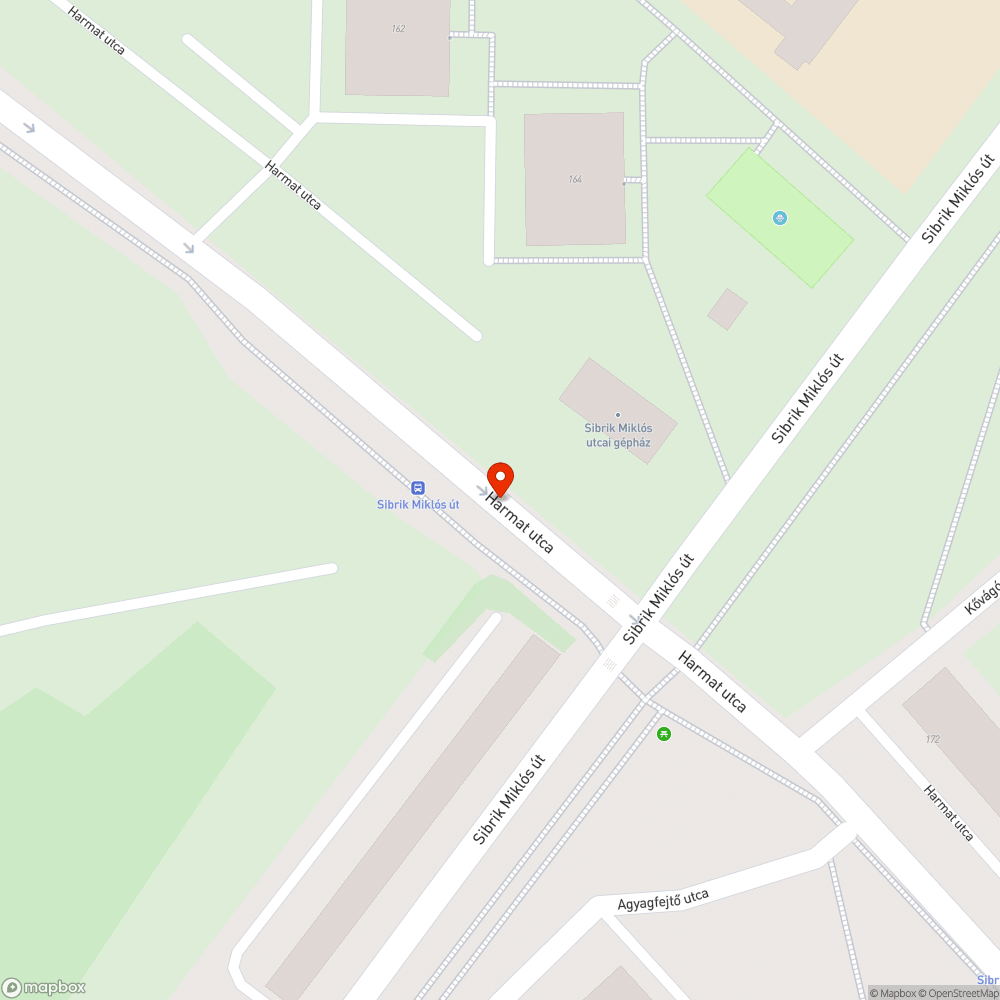 Szeméthalom a buszmegállóban bejelentés helye