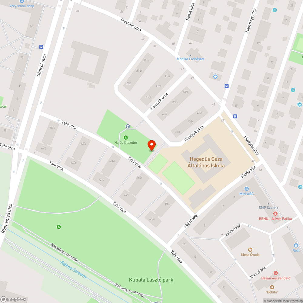 Utcai világítás bejelentés helye