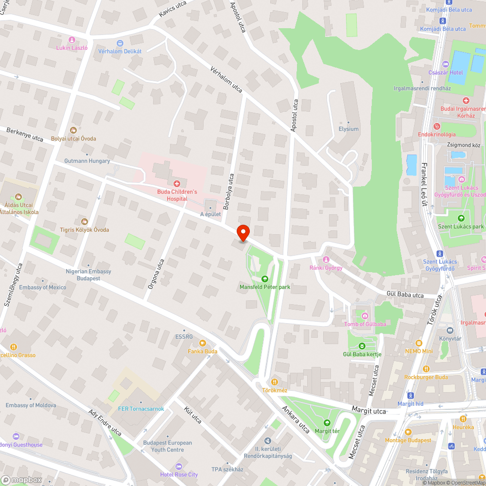 Széttöredeztt járda bejelentés helye