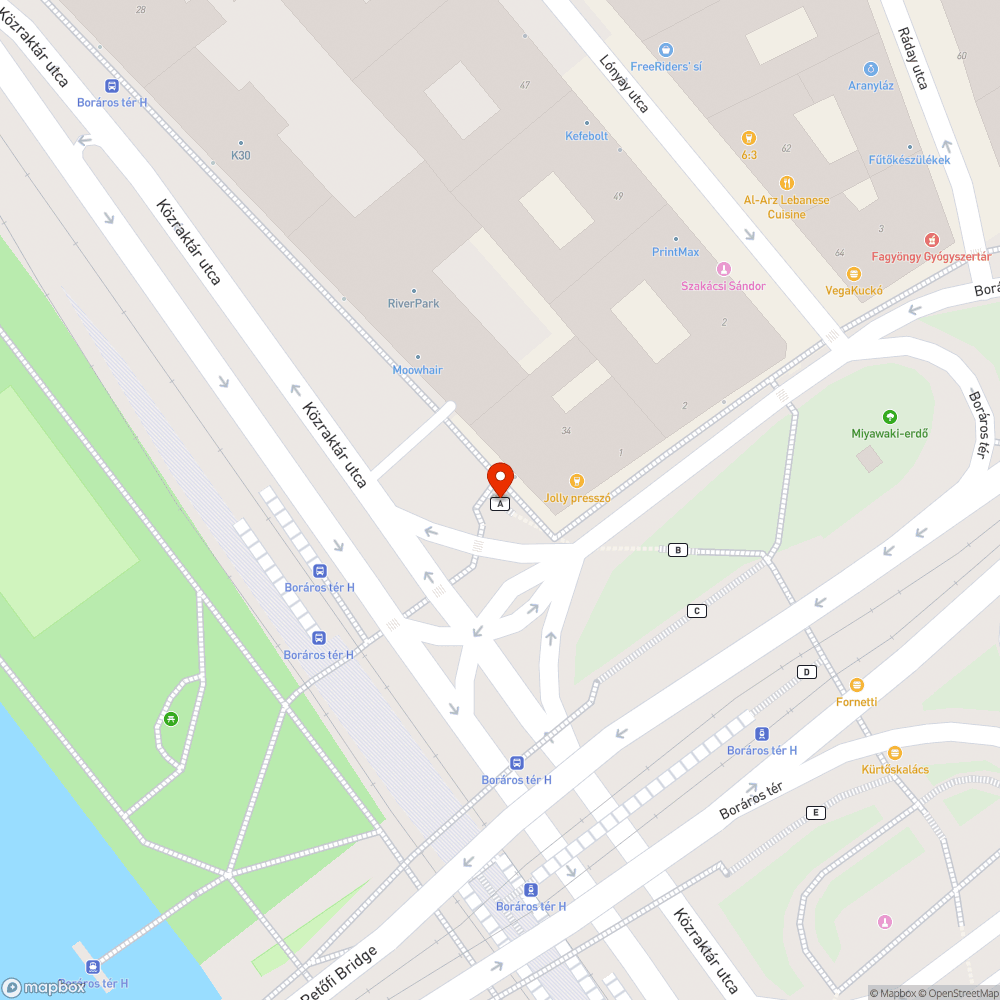 Graffiti a Boráros tér aluljáró az A lépcsőjén bejelentés helye