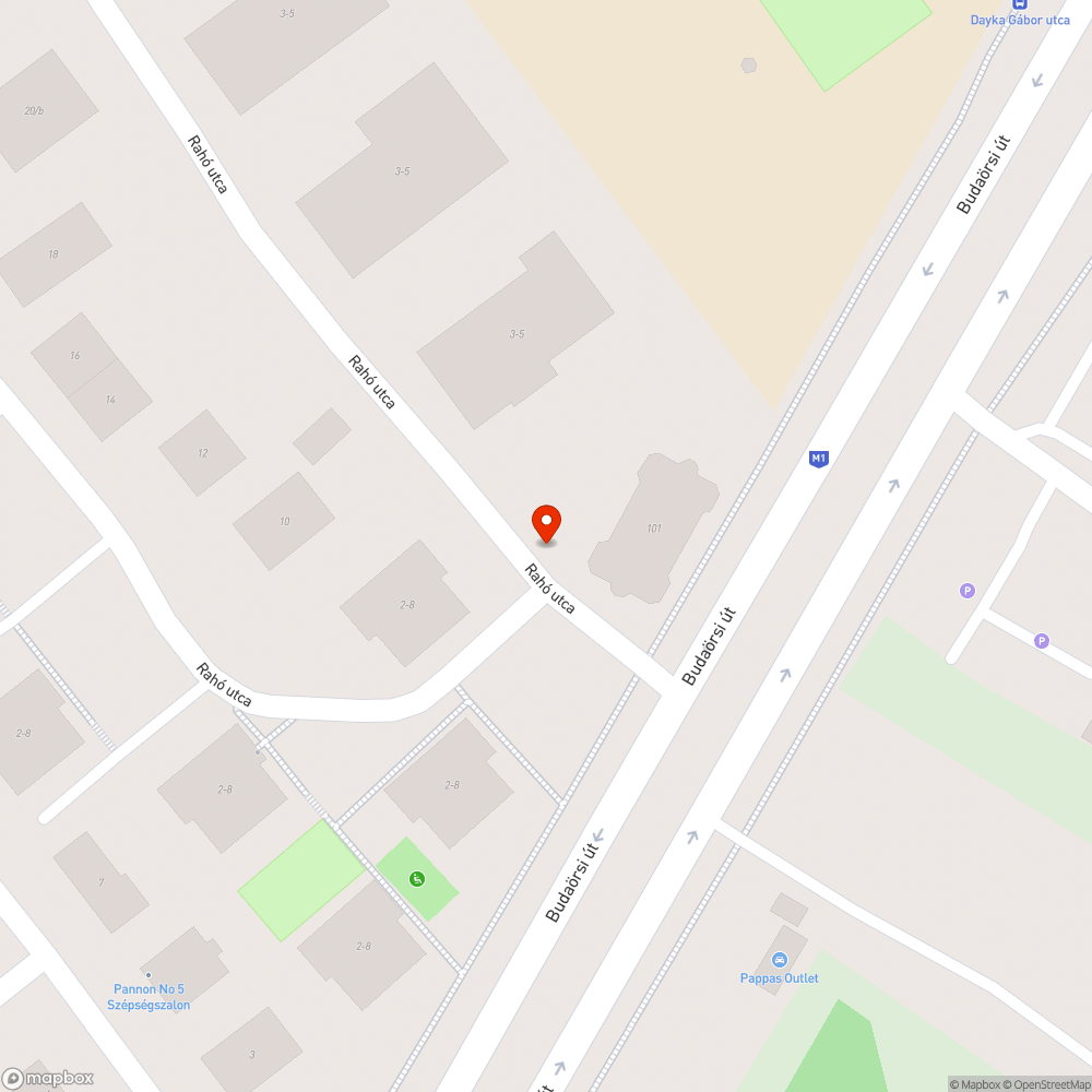 Rahó utca gömbtükör bejelentés helye