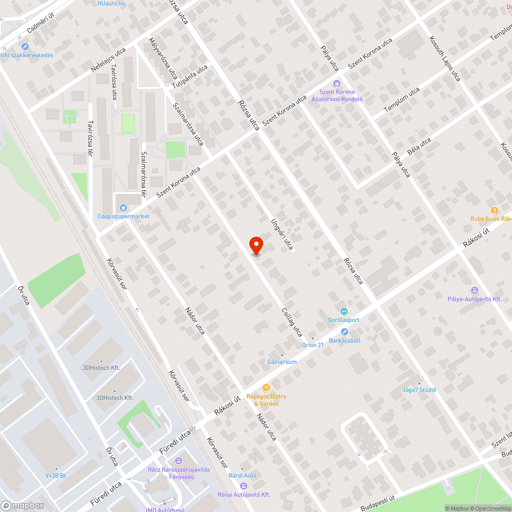 Útbeszakadás bejelentés helye