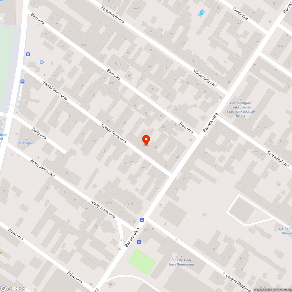 Hepehupás járda bejelentés helye