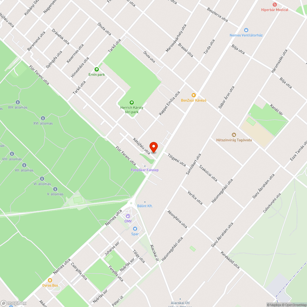 Feltört elhagyott auto bejelentés helye