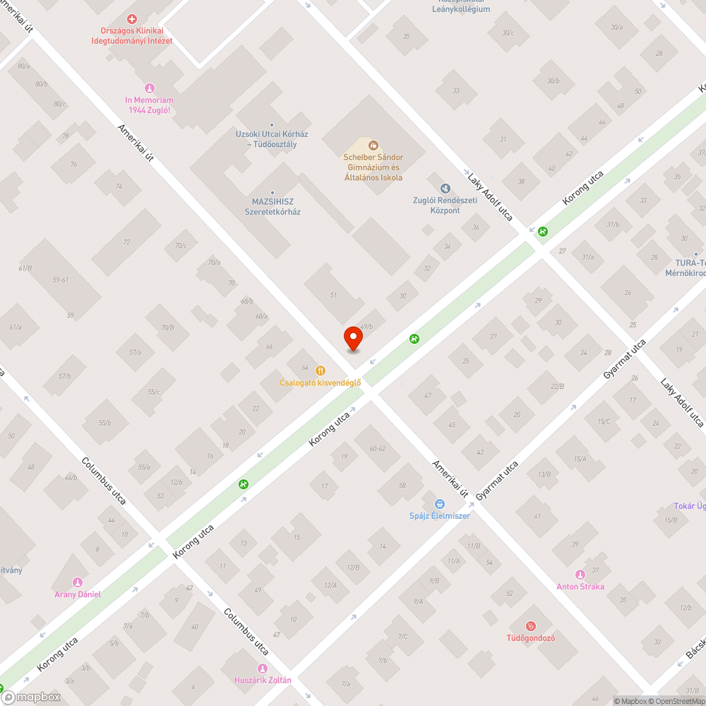 Árva oszlop bejelentés helye