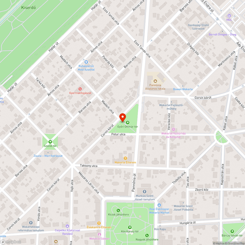 Játszótéri szemét bejelentés helye