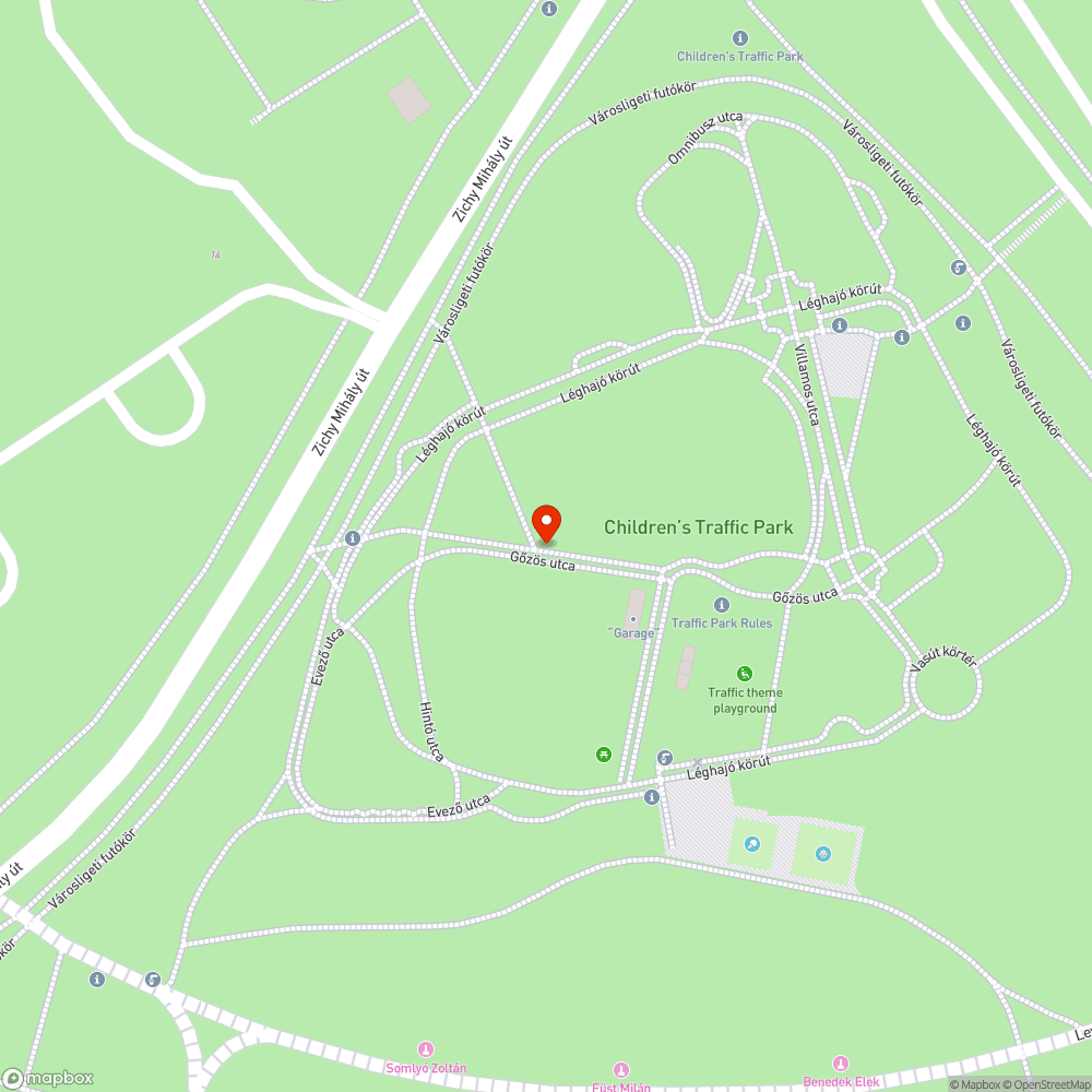 KRESZ parkban burkolathiba bejelentés helye