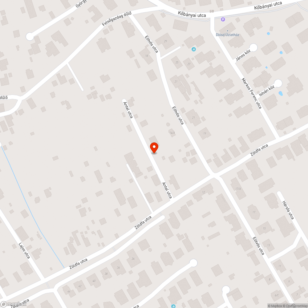 Veszélyes faág a vezeték fölött, ill rálóg bejelentés helye