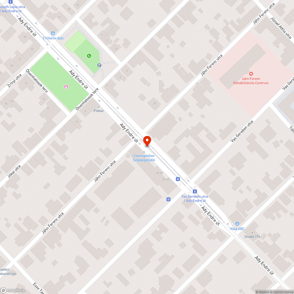 Széttöredezett aszfalt bejelentés helye