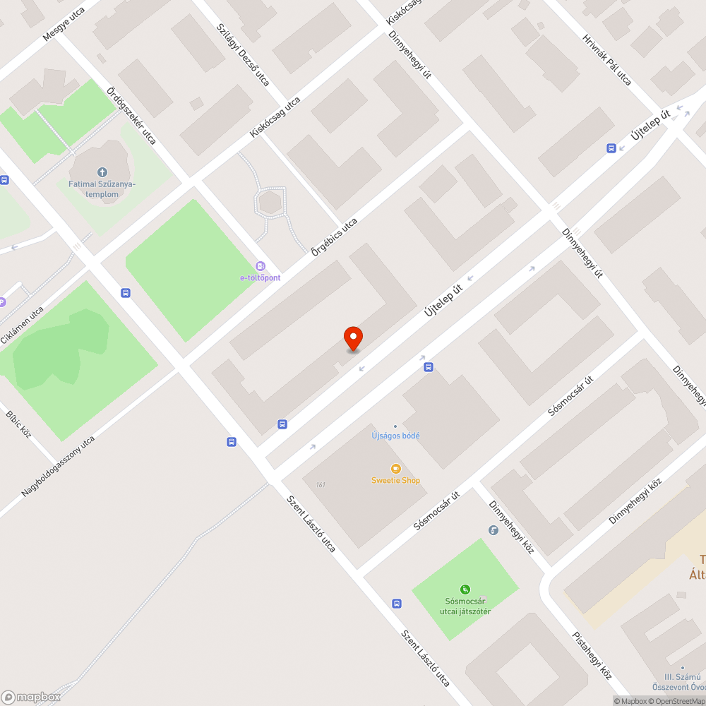 Elhanyagolt terület bejelentés helye