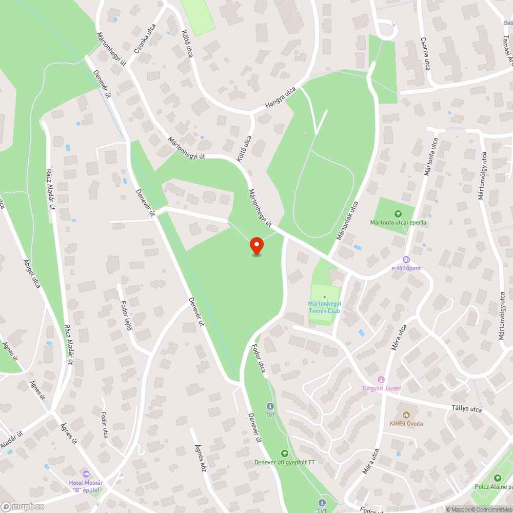 Szemét a Denevér-erdőben bejelentés helye