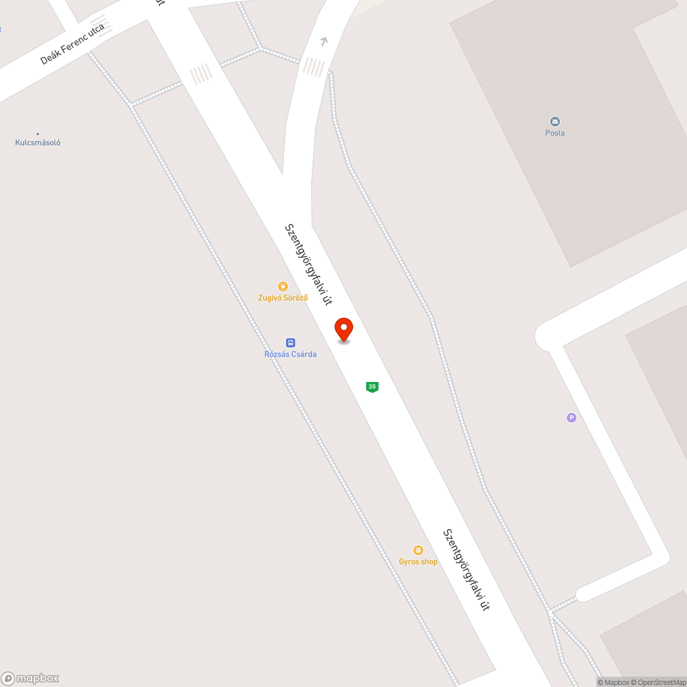 Lekopott buszmegálló felfestés bejelentés helye