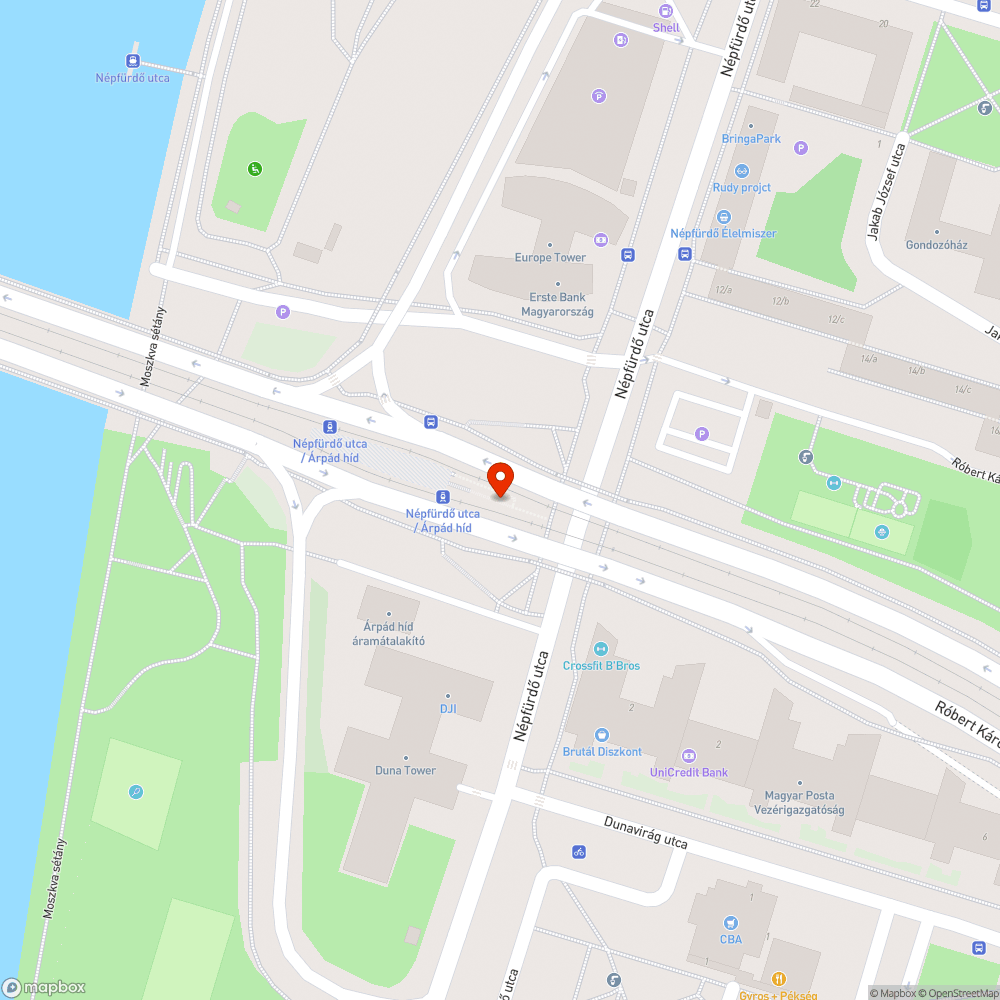 Pókhálóiszony a villamoslejáratban bejelentés helye