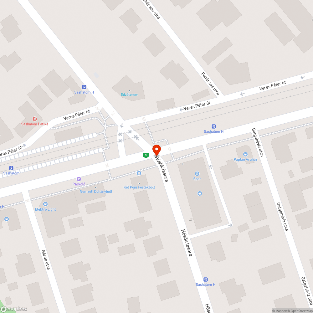 Orbitális kátyúk bejelentés helye