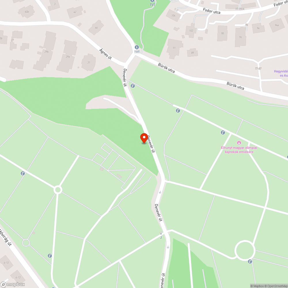 Szemét a Denevér úton bejelentés helye