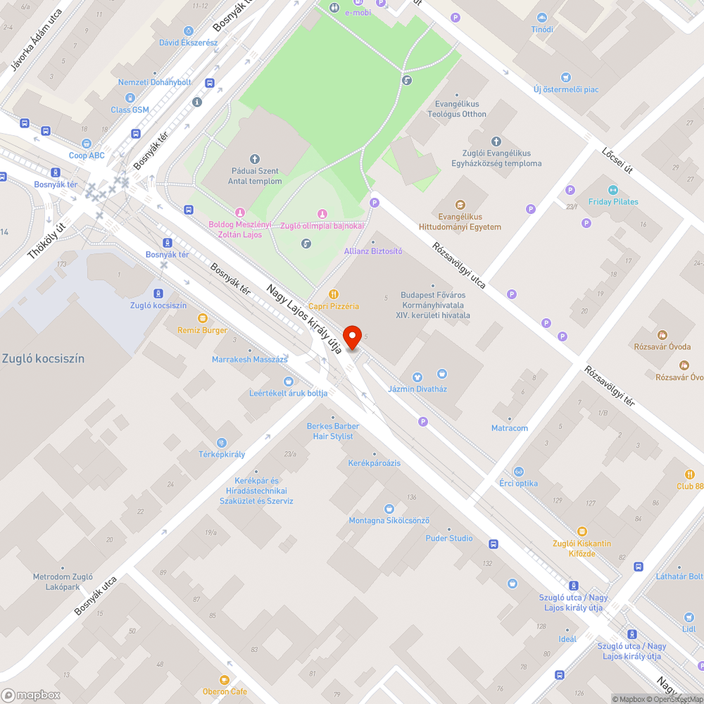 Egyre mélyülő kátyúk bejelentés helye