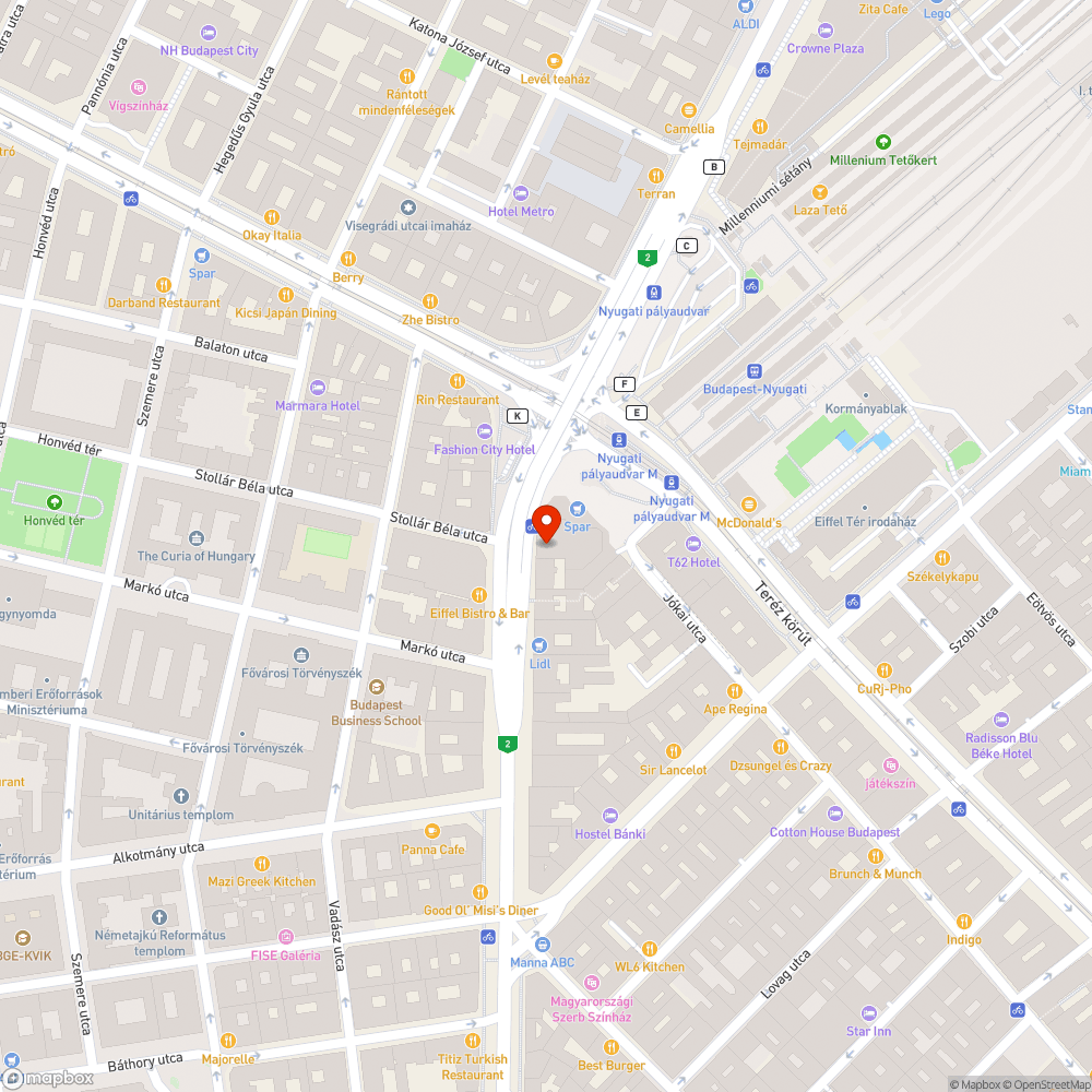 Giga kátyú bejelentés helye