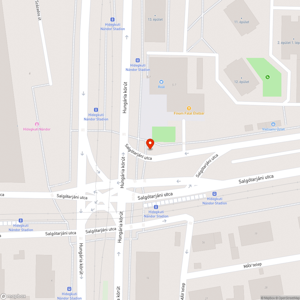 Elfordult tábla Hungária-Salgótarjáni bejelentés helye