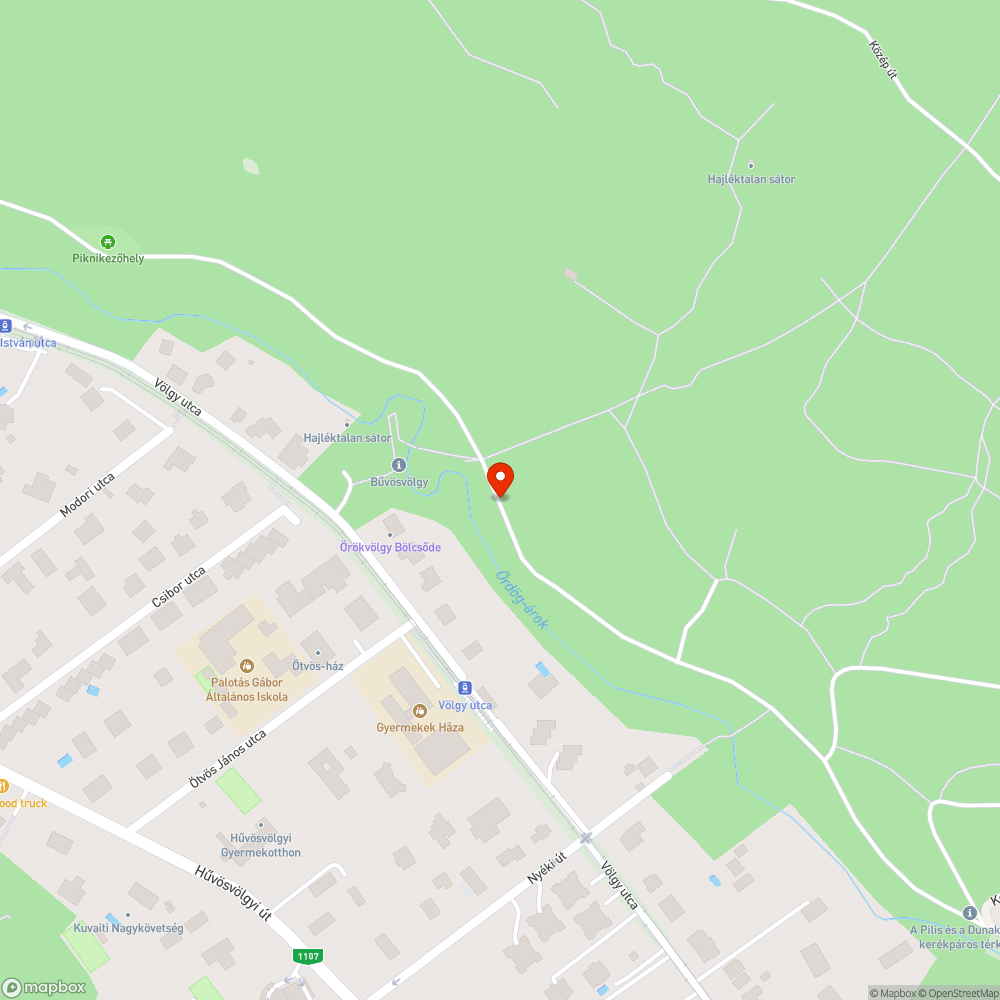 Illegális hulladék az erdőben bejelentés helye