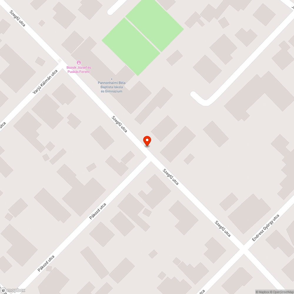 Kátyú bejelentés helye